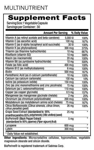 WODPACK MULTIVITAMIN - MidValleyNutrition