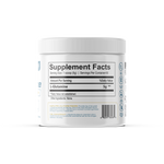 Supplement container with 'Supplement Facts' label on a white background