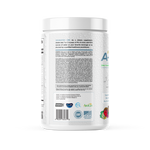 Supplement container with label on a white background