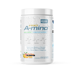 Pro A-mino supplement container with white background