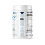 Supplement container with visible branding on a white background