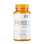 Supplement bottle labeled 'Pro Mood' with a white background