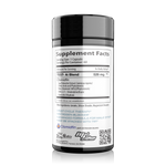 Supplement bottle with label on a white background