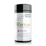 Supplement bottle labeled 'Pro Test-Ai' by Hustle Essentials on a white background