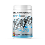 Yayo Pure supplement container on a white background. Flavor is Slurpee Mix